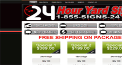 Desktop Screenshot of 24houryardsigns.com